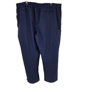 Grey's Anatomy Barco 3XL Navy Blue Scrub Pants Women's Elastic Waist Stretch